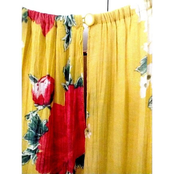 Mlle Gabrielle Floral Gauze Midi Dress Sleeveless Necklace Tiered Lined - XL - Picture 8 of 11